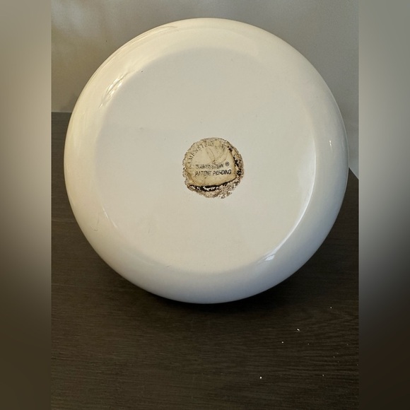 SOLD- Vintage Kamenstein Swan Kettle Whistling Tea Pot White Enamel Stove Top - Picture 7 of 10